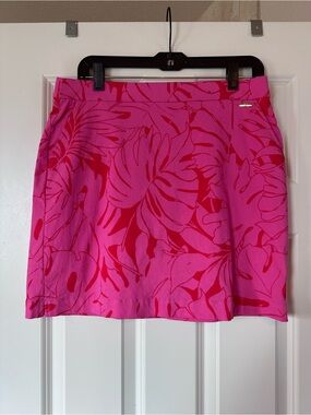 Rafaella Hot Pink Floral Skort Sz M